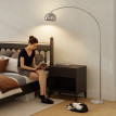 Isis lampe sur pied arc marbre argent