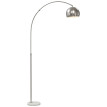 Isis lampe sur pied arc marbre argent