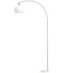 Lampadaire Roset tête courbée interrupteur au pied marbre blanc