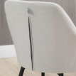 Chaises de salle à manger Iles velours confort gris clair