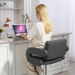Tabouret de bar Palio réglable pivotant similicuir gris