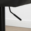 Lot de 2 tabourets de bar Salraia réglables rétro gris noir