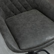 Tabouret de Bar Ralora design réglable repose-pieds gris foncé