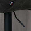 Tabouret de Bar Ralora design réglable repose-pieds gris foncé