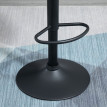 Vervik lot de 2 tabourets de bar réglables pivotants simili cuir marron noir