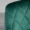 Tabouret de bar Palelier réglable velours dossier repose pieds vert