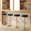 Tabouret Amel pivotant réglable cuisine bar noir