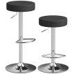 Tabouret Amel pivotant réglable cuisine bar noir