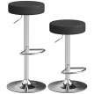 Tabouret Amel pivotant réglable cuisine bar noir