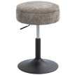 Tabouret de bar Elova pivotant réglable avec rangement gris