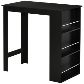 Table de bar Alac table haute de cuisine mange debout noir