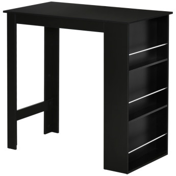 Table de bar Alac table haute de cuisine mange debout noir
