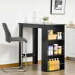 Table de bar Alac table haute de cuisine mange debout noir
