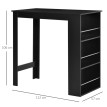 Table de bar Alac table haute de cuisine mange debout noir