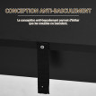 Table de bar Alac table haute de cuisine mange debout noir