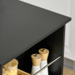 Table de bar Alac table haute de cuisine mange debout noir