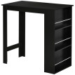 Table de bar Alac table haute de cuisine mange debout noir