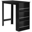 Table de bar Alac table haute de cuisine mange debout noir