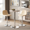 Rivos Table de Bar Réglable Pivotante 360° Bois Naturel