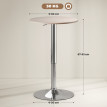 Rivos Table de Bar Réglable Pivotante 360° Bois Naturel