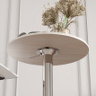 Rivos Table de Bar Réglable Pivotante 360° Bois Naturel