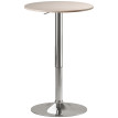 Rivos Table de Bar Réglable Pivotante 360° Bois Naturel
