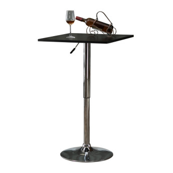Table de bar Falenane bistro pivotante hauteur réglable noir