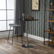 Table de bar Falenane bistro pivotante hauteur réglable noir