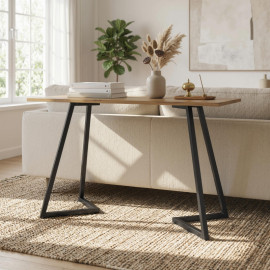 Doren Pieds de table industriels réglables Noir