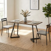 Doren Pieds de table industriels réglables Noir