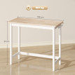 Produit Perelson comptoir de bar imitation chêne blanc
