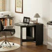 Enria Table de cuisine pliante gain de place noir