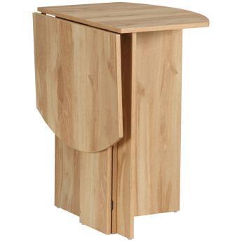 Caler Table à manger pliante gain de place bois Chêne
