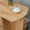 Caler Table à manger pliante gain de place bois Chêne
