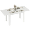 Table extensible Isioay table cuisine salle à manger 6 à 8 personnes blanc