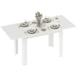 Table extensible Isioay table cuisine salle à manger 6 à 8 personnes blanc