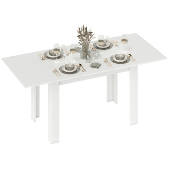 Table extensible Isioay table cuisine salle à manger 6 à 8 personnes blanc
