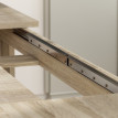 Iseos table à manger extensible chêne