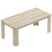 Iseos table à manger extensible chêne
