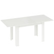 Table Enot extensible salle à manger 6 à 8 personnes blanche