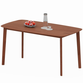 Amova Table à manger style campagnard bois marron