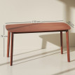 Amova Table à manger style campagnard bois marron