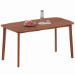 Amova Table à manger style campagnard bois marron