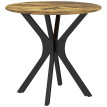 Table de cuisine Kerel ronde 2 personnes acier marron rustique
