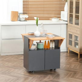 Table pliante Orrio gain de place 4 personnes gris clair jaune