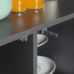 Table pliante Orrio gain de place 4 personnes gris clair jaune