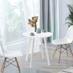 Table à manger Camane table de cuisine design blanc