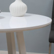 Table à manger Camane table de cuisine design blanc