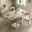 Produit Darara table à manger pliante extensible avec rangement naturel