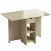 Produit Darara table à manger pliante extensible avec rangement naturel